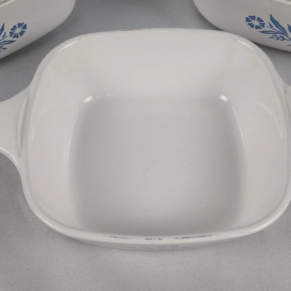 VTG Corning Ware Blue Cornflower Set of 3 - (1) P-41 & (1) P-1-B & (1) A-1-B